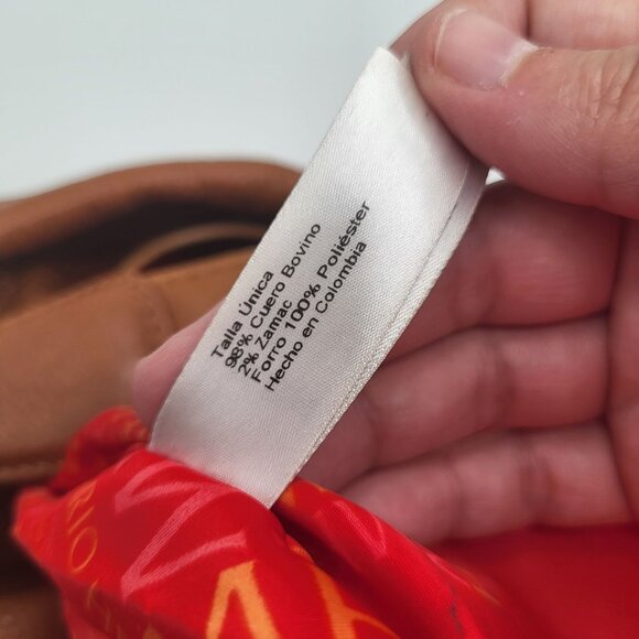 Mario Hernandez Columbian Brown Leather Hobo Shoulder Bag Purse HTF *READ Flaws - Picture 9 of 12